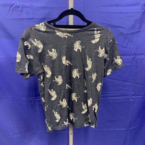 Bold Blue Size 14 Boy's Short Sleeve Tiger Shirt